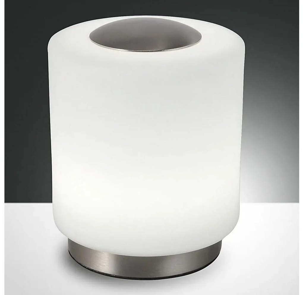 Fabas Luce 3257-30-178 - SIMI LED asztali lámpa, 8W, 230V, króm, dimmelhető