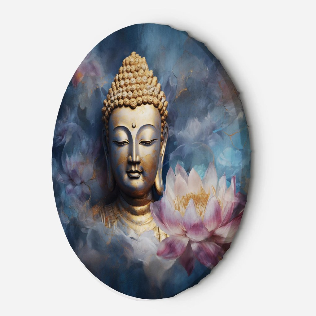 Gario Kerek vászonkép Buddha és a virágok Méret: 80 x 80 cm