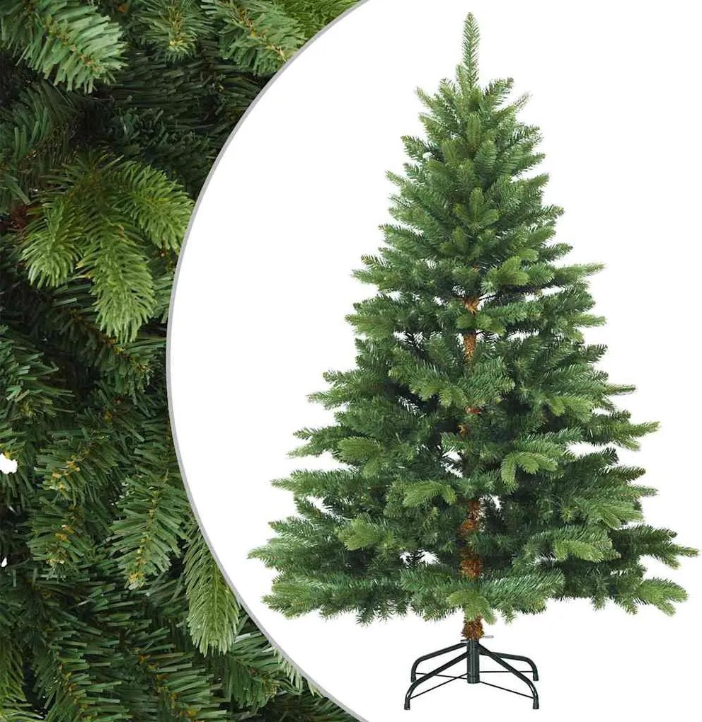 vidaXL Műanyag Hajtogatós Karácsonyfa Zöld 150 cm PVC, PE és acél