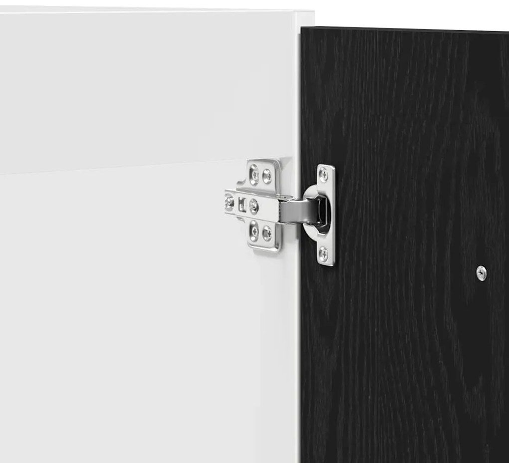 fekete tölgyfa mosogató alsó szekrény 80 x 46 x 81,5 cm