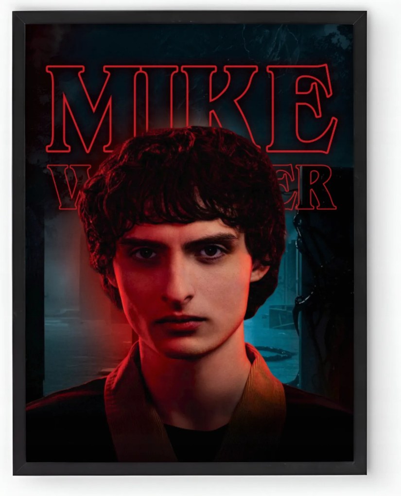 Stranger Things sorozat Mike Wheeler plakát keretben 30x40 cm