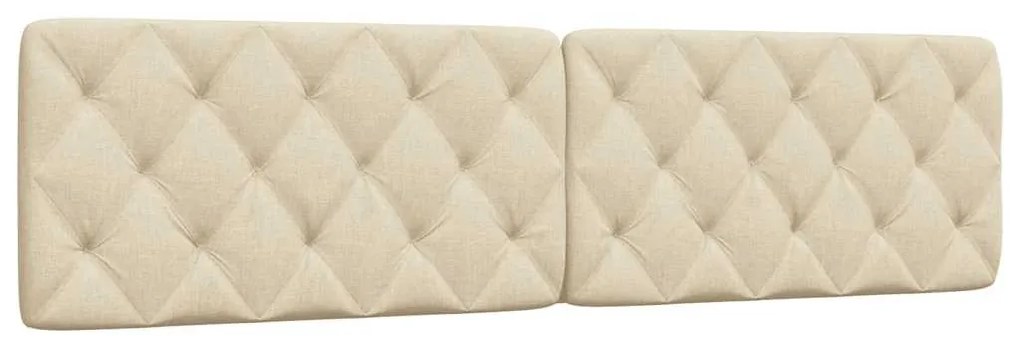 krémszínű szövet fejtámla párna 200 cm