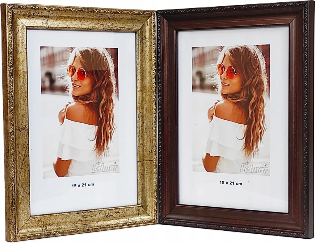 Veneto multikeretes fotógaléria 15x21 cm Dupla függőleges/függőleges Zl/br