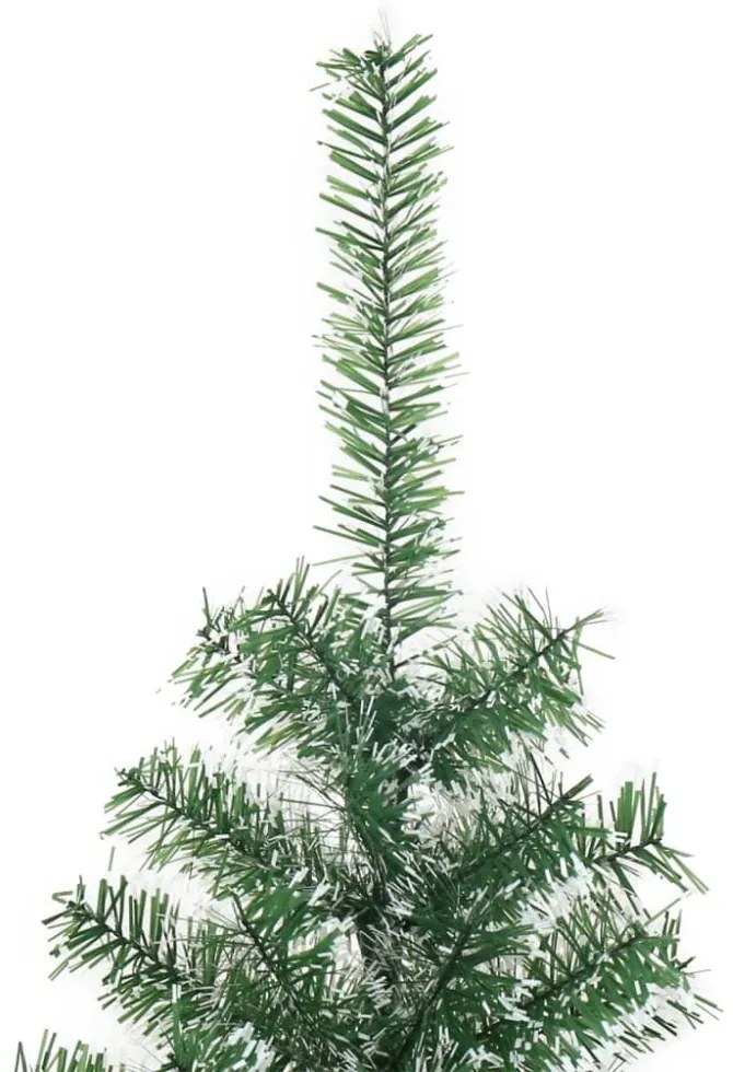 zöld műkarácsonyfa hóval 210 cm