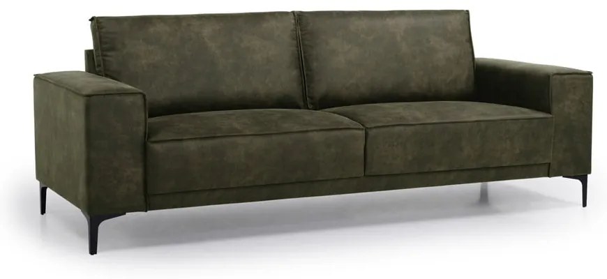 Zöld bőrutánzat kanapé 224 cm Copenhagen – Scandic