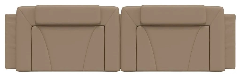 cappuccino színű műbőr fejtámla párna Viana 180 cm