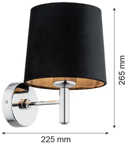 Argon 4726 - Fali lámpa BOLZANO 1xE27/15W/230V