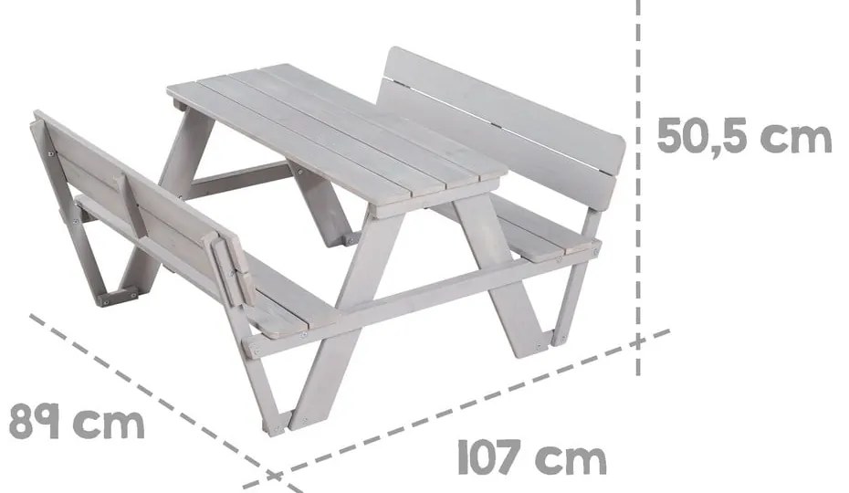 Gyerek kerti bútorszett Outdoor+ – Roba