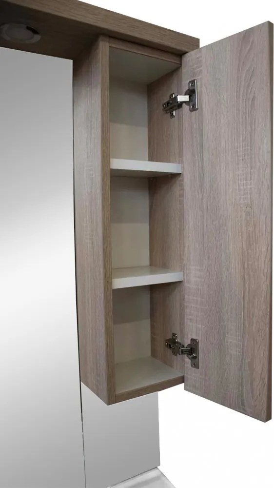 Nerva 105 cm-es tükrös felsőszekrény, Rauna szil