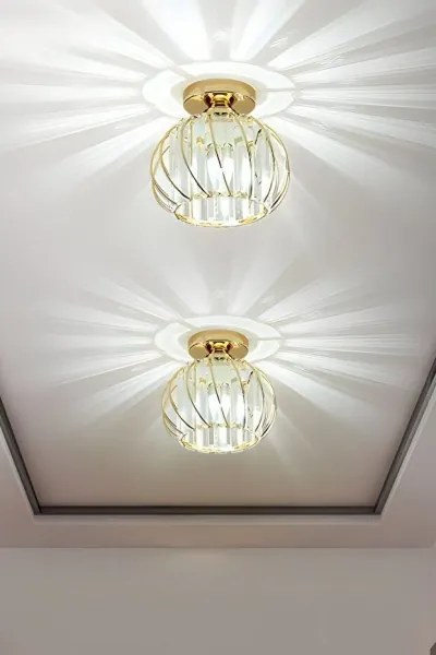 Mennyezeti lámpa BELLA 1xE27/40W/230V átmérő 20 cm arany