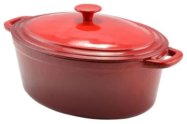Perfect Home Zománcozott öntöttvas kacsasütő 32cm, 6,2l piros 10568