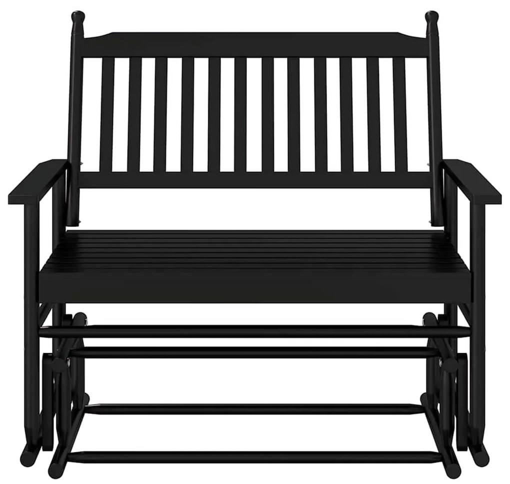 fekete tömör nyárfa hintapad 118 x 70 x 104,5 cm