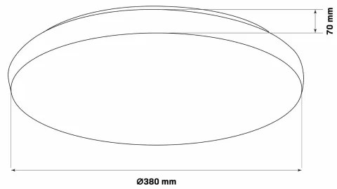 PIRIUS LED 48W fürdőszobai dimmelhető lámpa 3000-6000K IP44 + távirányító