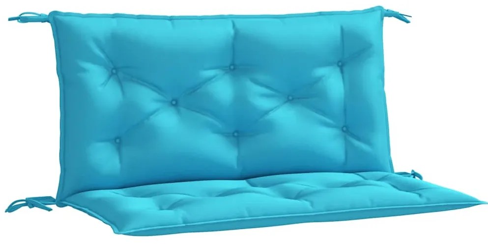 2 db türkizkék szövet kerti padpárna 100 x 50 x 7 cm