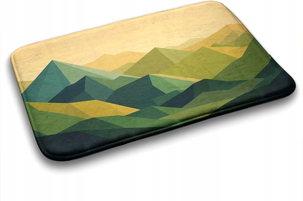 Fürdőszobaszőnyeg Hegyek Geometrikus 90x60 cm