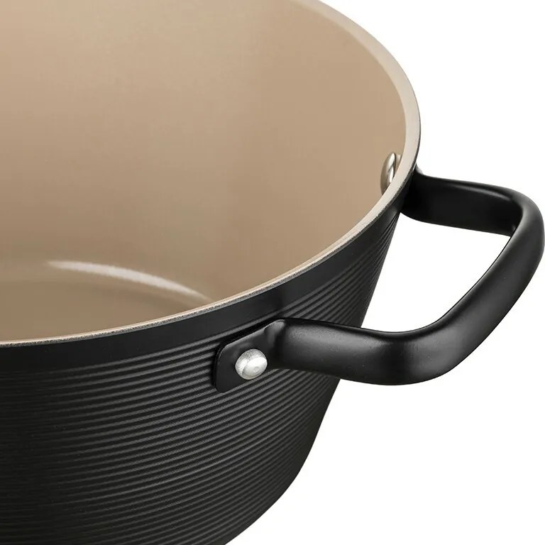 Florina Alumínium edény Carina Black 3,3 l, 24 cm, 24 cm átmérőjű