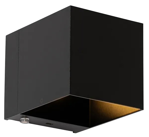 2 db falilámpa készlet fekete dimmerrel, újratölthető - Joris