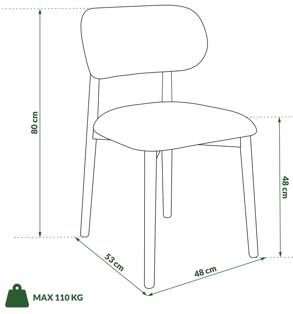MAZZONI EXPORT ALMO Bézs (Apia 453 szövet)/lakkozott tölgyfa váz - RETRO FA SZÉK NAPPALIBA ÉTKEZŐBE KONYHÁBA
