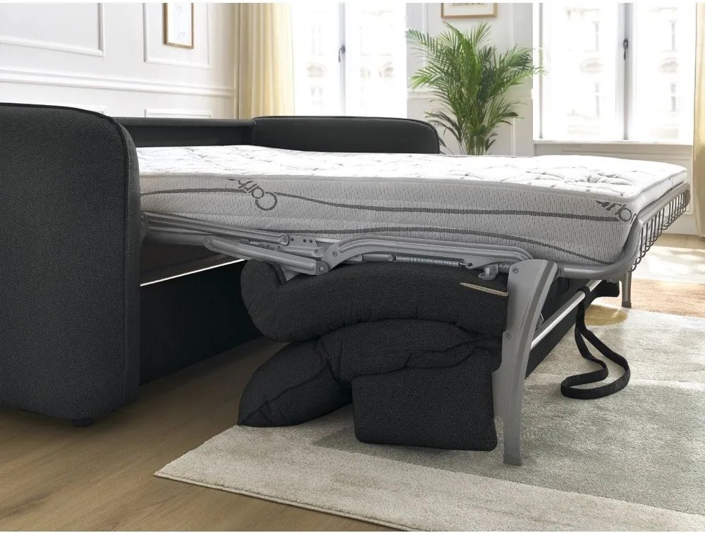 Fekete kanapé 216 cm Achille – Bobochic Paris