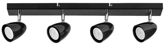 Rabalux 73021 - Spotlámpa PERICO 4xGU10/5W/230V fekete