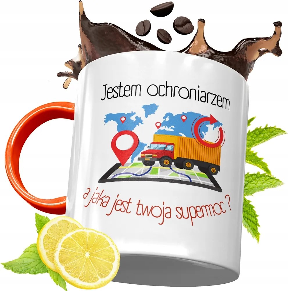 Narancssárga Bögre Logisztikai Ajándék fényképes nyomtatással