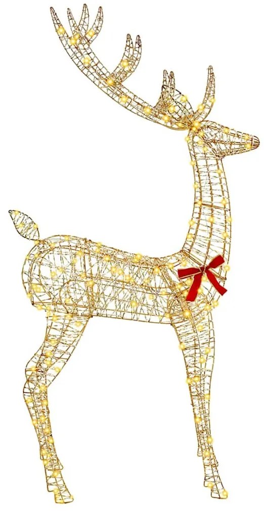 vidaXL 3D rénszarvas 250 LED-del Meleg fehér 180 cm PET