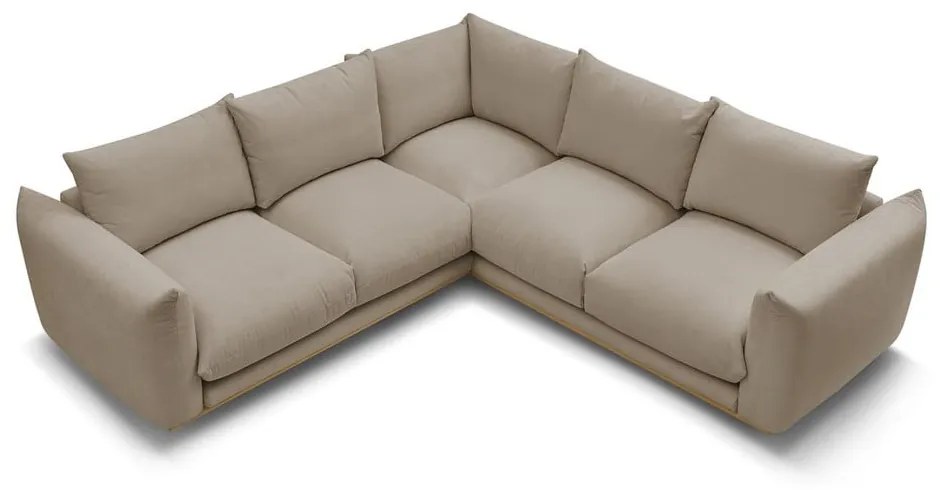 Bézs sarokkanapé Ernest – Bobochic Paris