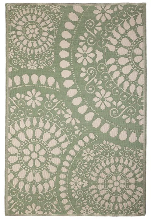 Mandala mintás kétoldalú kültéri szőnyeg, 182 x 121 cm