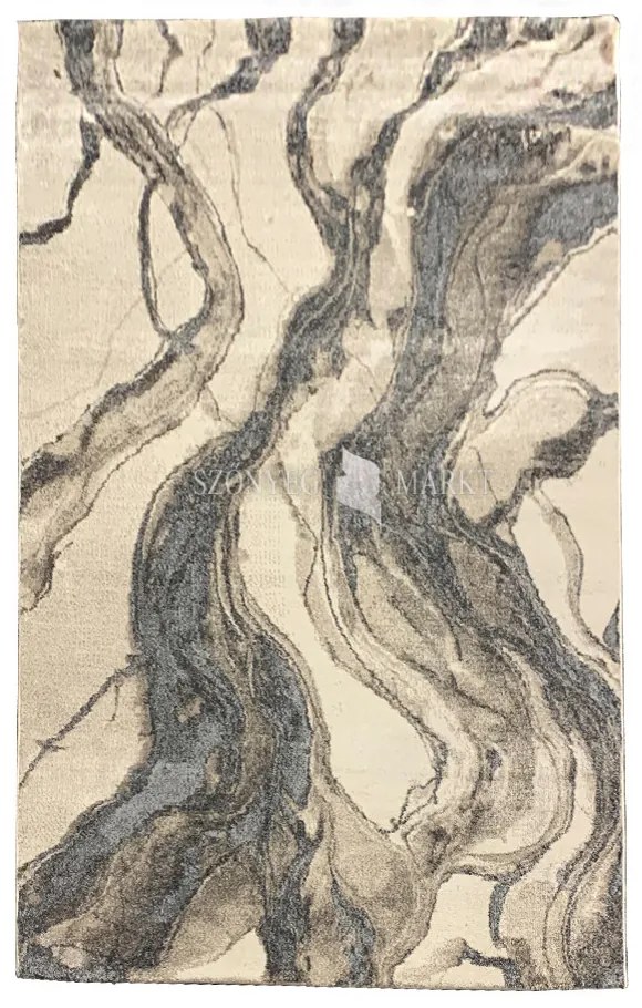 Flora 7783 modern mintájú szőnyeg (Beige) 40x70 cm