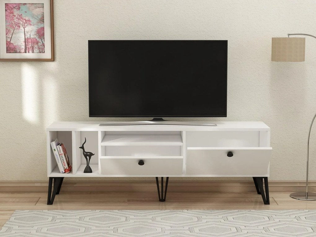 TV asztal/szekrény Tölgyeki 2 (fehér) . 1095317