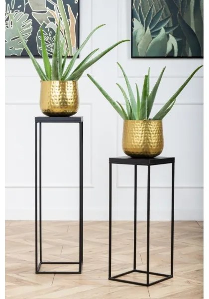 BASICLOFT virágtartó állvány 60x24 cm fekete