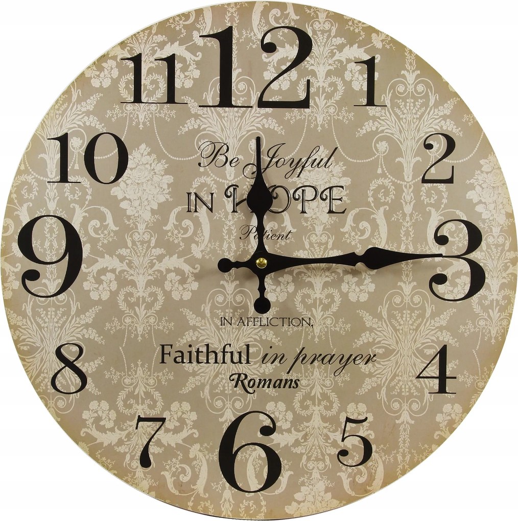 Retro falióra bézs barna fekete fehér fali dekoráció