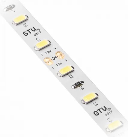 LED szalag 5630, 300 LED/5 fm, semleges fehér, 20W/fm,  80W/5fm , 10mm , 50fm/tekercs, 12V, IP20, 1750lm/m