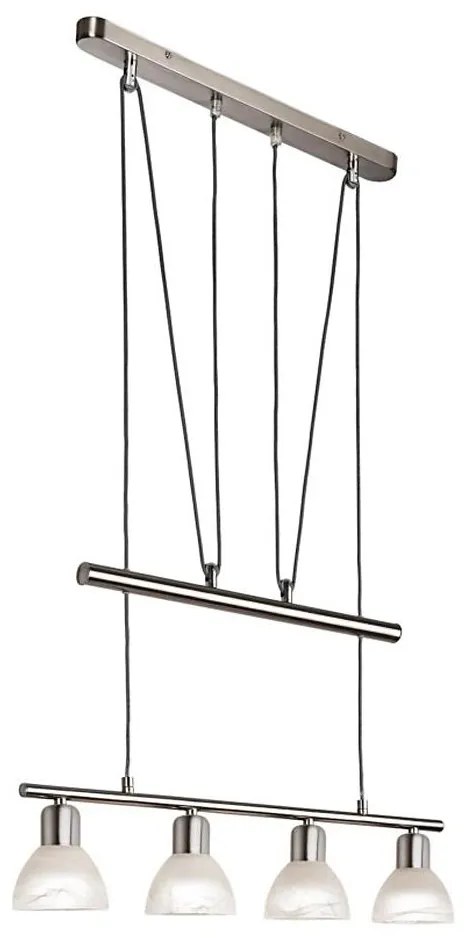 LED Csillár zsinóron DAYTONA 4xE14/5W/230V 3000K fényezett króm