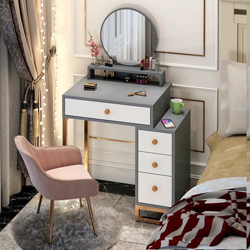 Fésülködőasztal sminkasztal 75 x 40 x 80 cm BC HT08-2