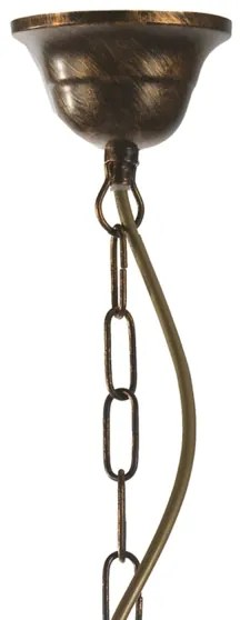 ONLI - Csillár láncon CONTESSA 1xE27/22W/230V bronz