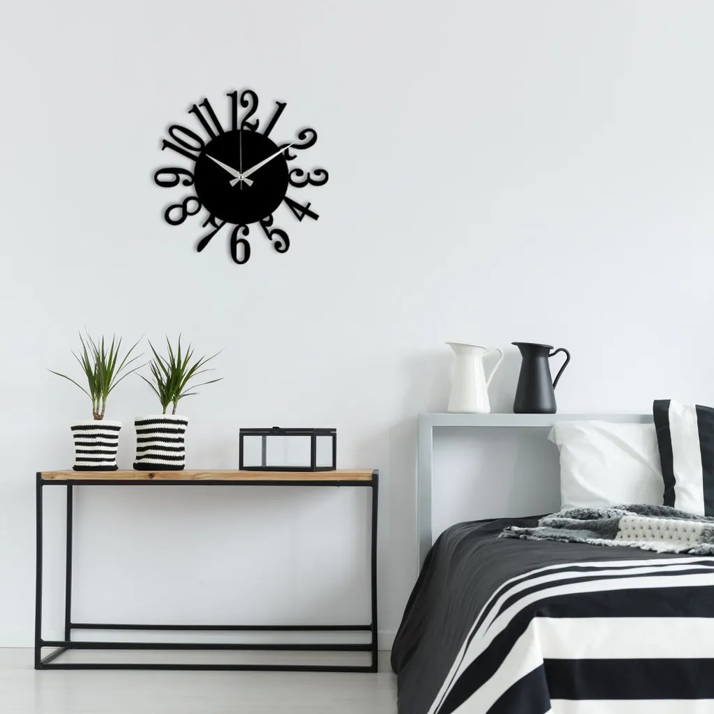 Enzoclock fém falióra, 48×48 cm – S005