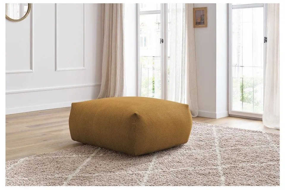 Sárga kordbársony lábtartó Voltaire – Bobochic Paris