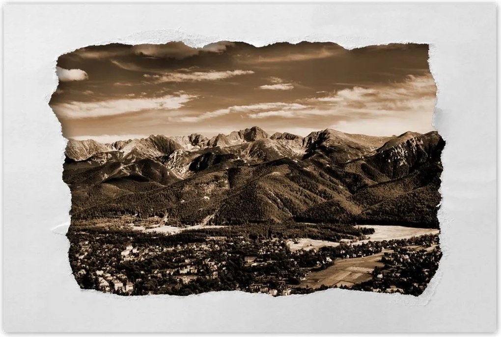 Poszterek 90x60 Tátra Lengyel hegyek Kilátás