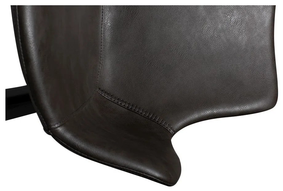 Sötétszürke kárpitozott karfás étkezőfotel Hype – DAN-FORM Denmark