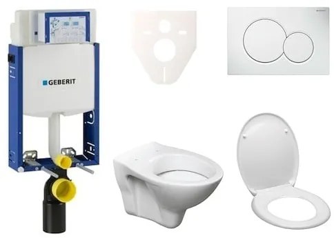 Fali WC szett Geberit befalazáshoz + Ceramia S-Line Pro WC 110.302.00.5ND1