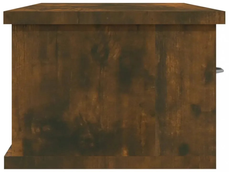 füstös tölgy színű szerelt fa faliszekrény 88x26x18,5 cm