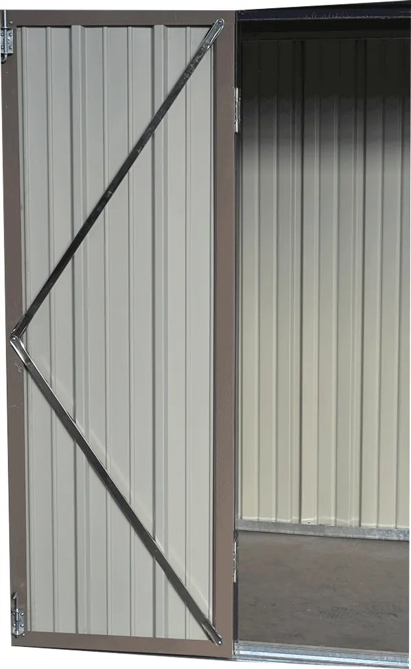 Pléh kerti szerszámos ház, barna/antracit, 2x1,3 m, RADOL
