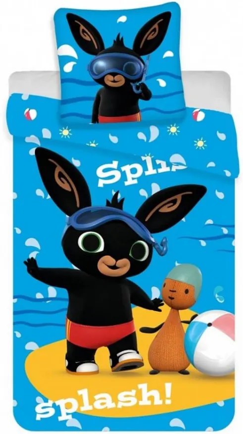 Bing gyerek ágyneműhuzat kék 100x135cm 40x60cm