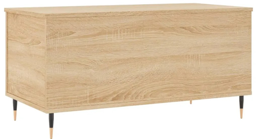 Sonoma tölgy színű szerelt fa dohányzóasztal 90x44,5x45 cm