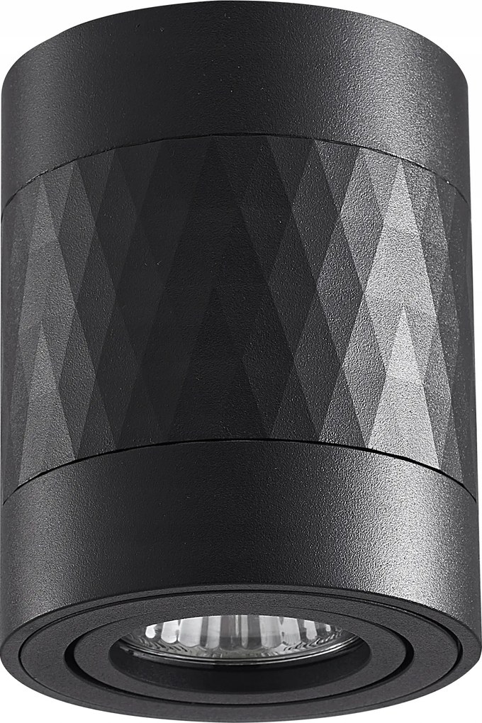 Mennyezeti Lámpa Rubin Rombusz GU10 Fekete