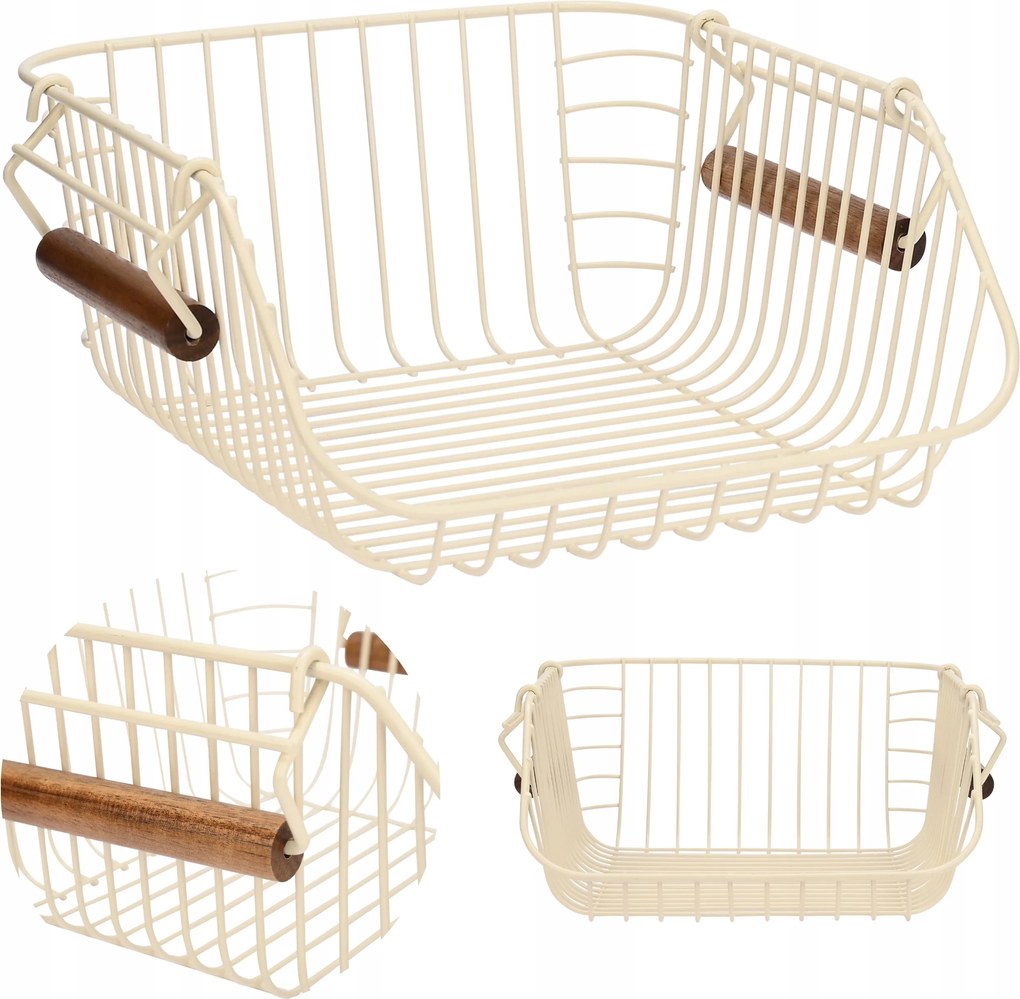 Univerzális drótkosár fürdőszoba konyhához fogantyúkkal