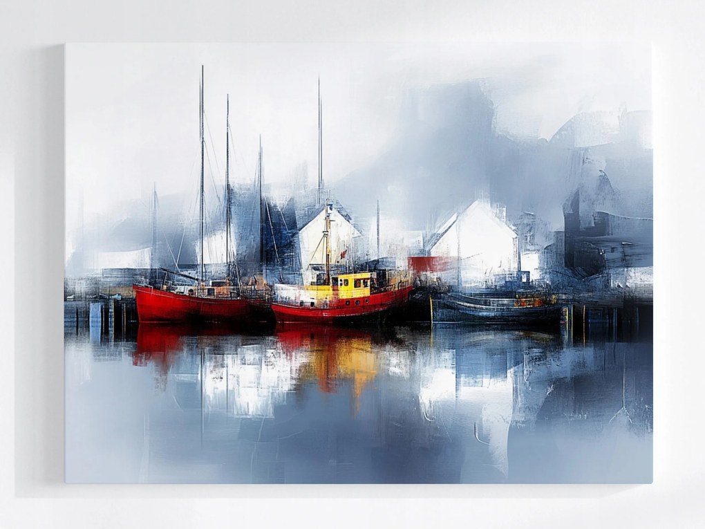 Poszter Víz Tenger Óceán Kikötő Hajók 80x60