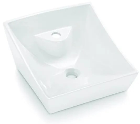 Bathco 4002 - SORIA ráültetett mosdó 40x41 cm porcelán/fehér