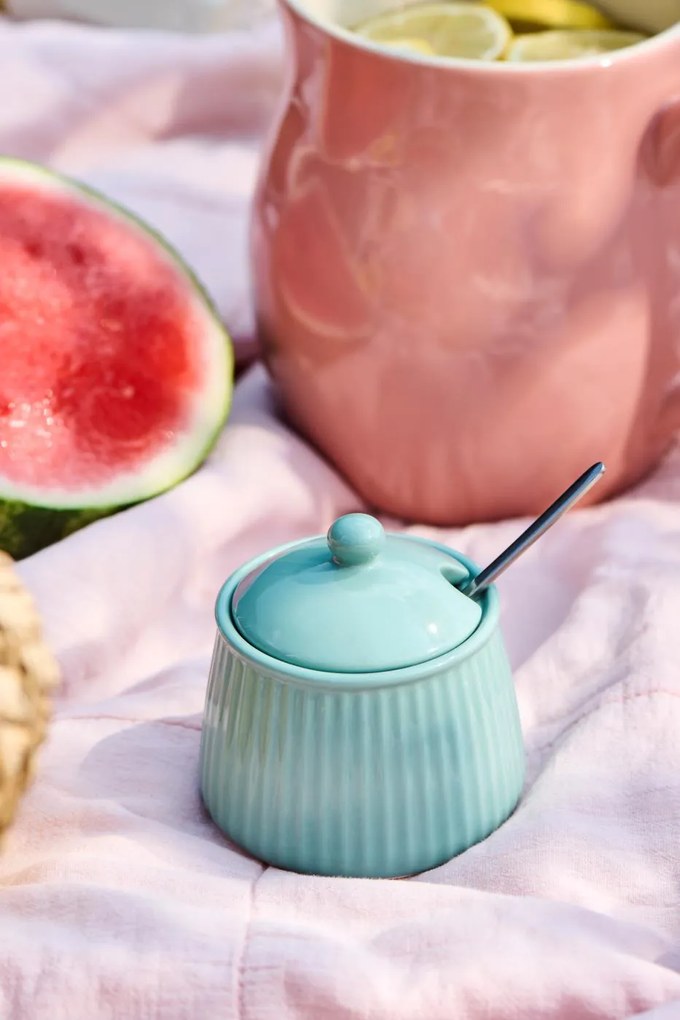 IB Laursen Kerámia cukortartó MYNTE GREEN TEA zöld